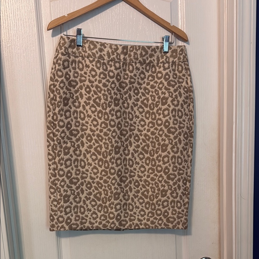Banana Republic Tan Pencil Skirt Knee-Length Casual